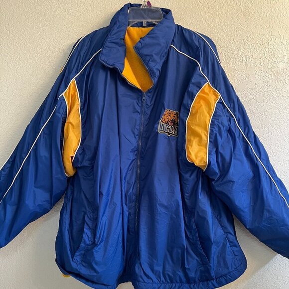 Vintage 90s UCLA BRUINS‎ PUFFER Starter Jacket Size XL Blue Gold Rare - Picture 1 of 12